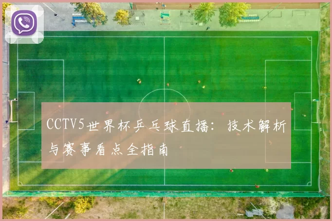 CCTV5世界杯乒乓球直播：技术解析与赛事看点全指南