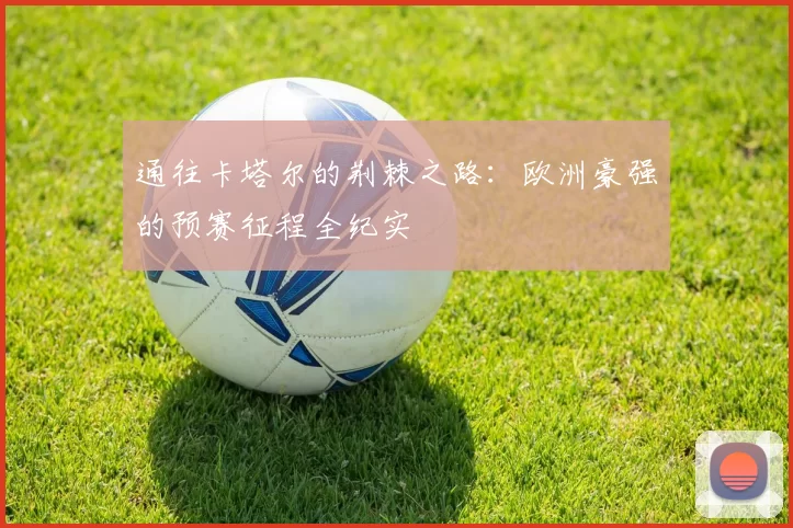 通往卡塔尔的荆棘之路:欧洲豪强的预赛征程全纪实